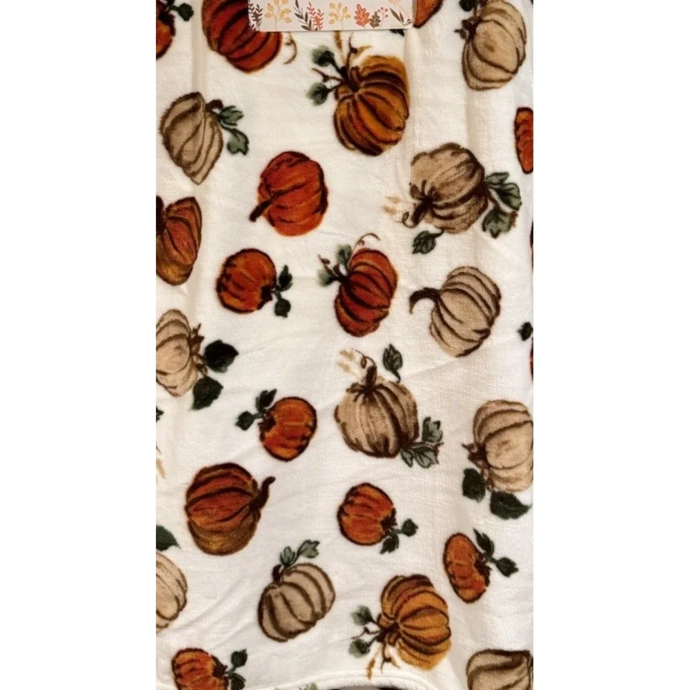 The Farmhouse Halloween Fall Pumpkin Throw Blanket by Rachel Ashwell